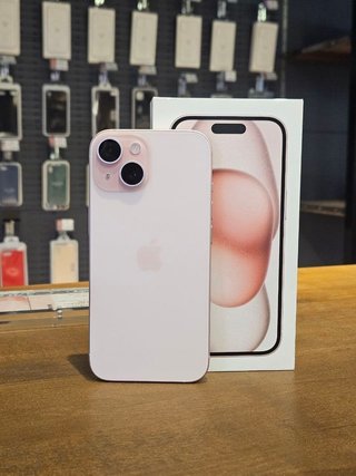 IPHONE 15 128GB ROSA 100% BATTERIA