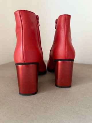 Botines Hispanitas rojos talla 39