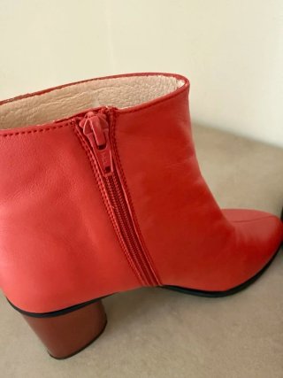 Botines Hispanitas rojos talla 39