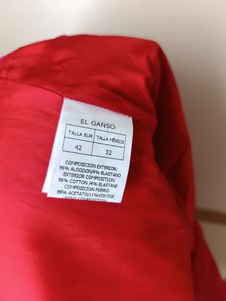 Vestido Rojo de cóctel El Ganso