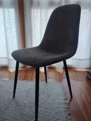 2 Sillas Jysk Gris Pana