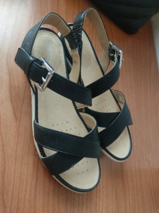 Sandalias Geox Negras Mujer Talla 38