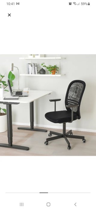 Silla de escritorio negra