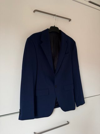 Chaqueta de traje azul hombre