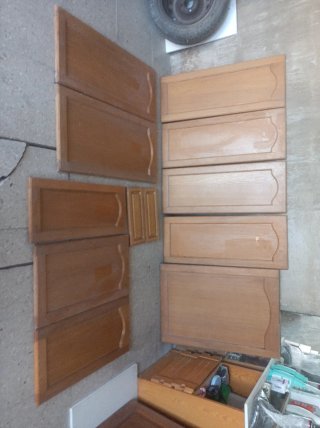 Puertas de cocina roble