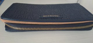 Portafoglio Naj-Oleari blu con zip