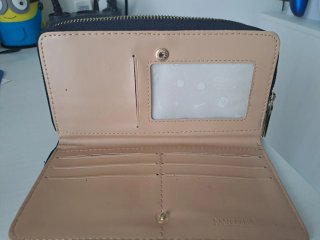 Portafoglio Naj-Oleari blu con zip