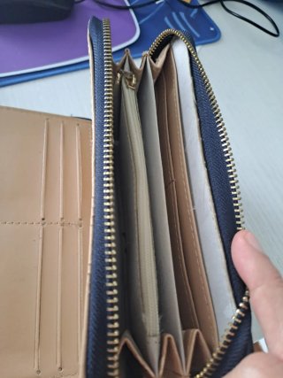 Portafoglio Naj-Oleari blu con zip