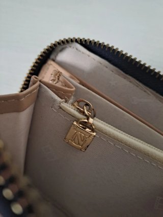 Portafoglio Naj-Oleari blu con zip