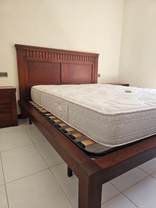 Conjunto Muebles Dormitorio Madera Oscura