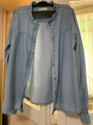 Blusa vaquera Springfield azul claro talla L