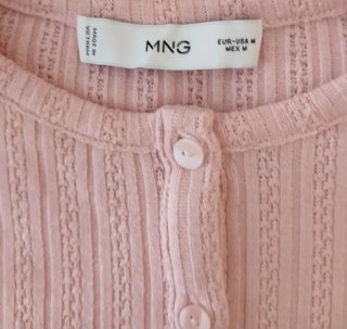 Camiseta rosa manga larga