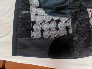 Falda Desigual Patchwork Negra