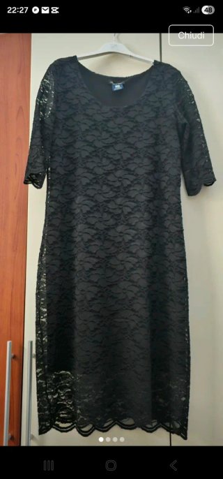 Vestito nero pizzo