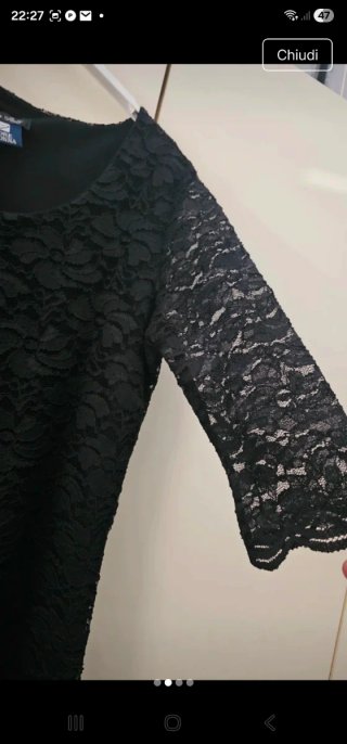 Vestito nero pizzo