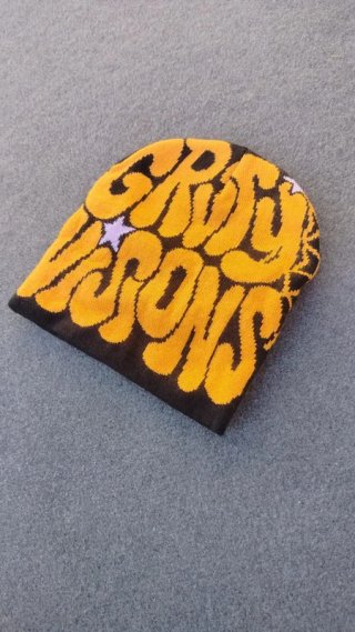 Gorro Beani Grimy Visions Streetwear Naranja Negro