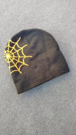 Gorro Beani Grimy Visions Streetwear Naranja Negro