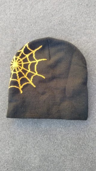 Gorro Beani Grimy Visions Streetwear Naranja Negro