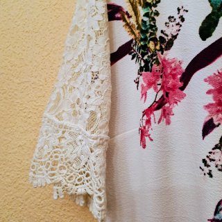 Vestidos Talla XXL Estampado Floral Encaje