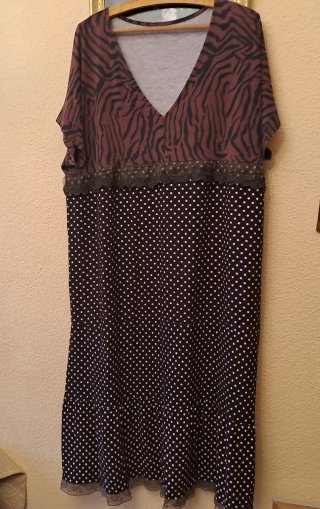 Vestidos Talla XXL Estampado Floral Encaje