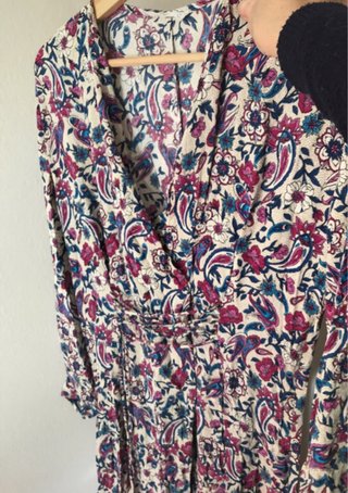 Vestido midi estampado floral