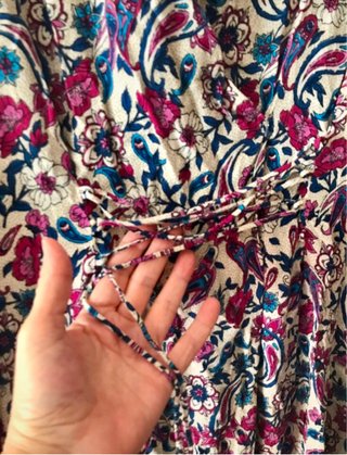 Vestido midi estampado floral
