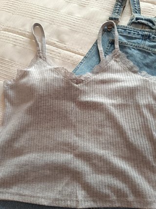 Peto vaquero corto + 2 tops