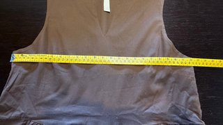 Abito smanicato Vintage Dressing marrone