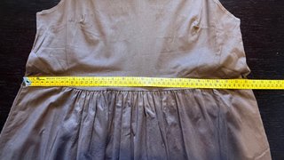 Abito smanicato Vintage Dressing marrone