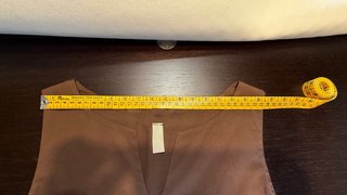 Abito smanicato Vintage Dressing marrone