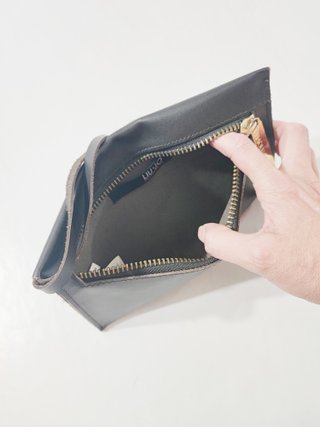 Liu Jo/ Clutch neceser de cuero marrón chocolate