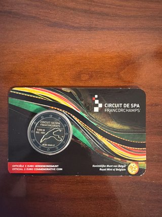 Moneda 2 Euro Spa-Francorchamps Bélgica