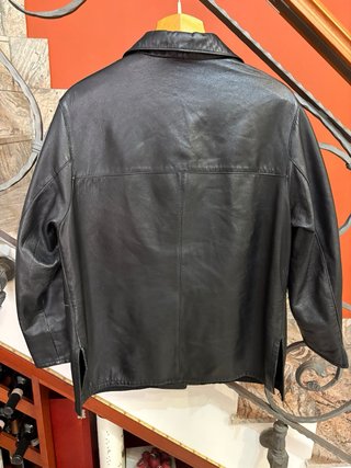 Giacca blazer vera pelle morbida leggera vintage