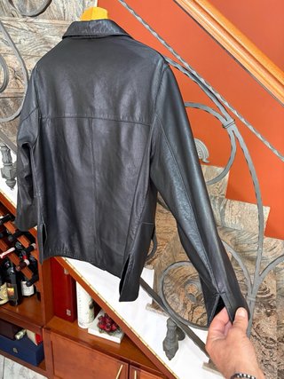 Giacca blazer vera pelle morbida leggera vintage
