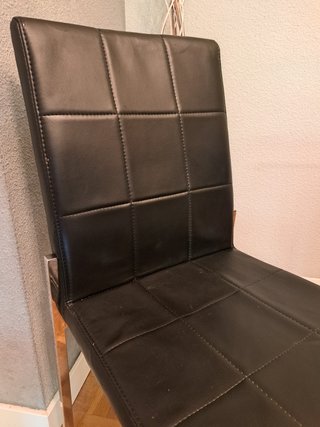 Juego de 4 sillas de comedor negras