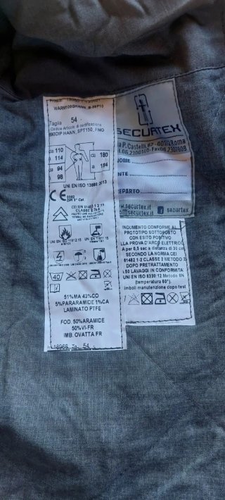 Giacca sicurezza uomo XXL grigio/giallo