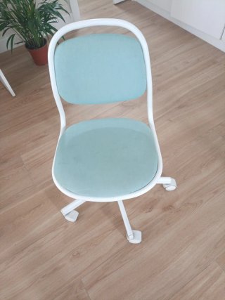 Silla infantil escritorio azul ikea