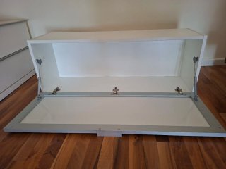 Módulo mueble comedor cristal blanco