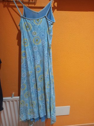 Vestido veraniego 2 capas floral