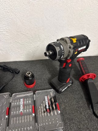 Atornillador Parkside 12V 8Nm + Accesorios
