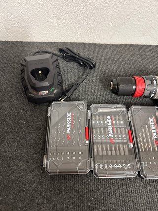 Atornillador Parkside 12V 8Nm + Accesorios