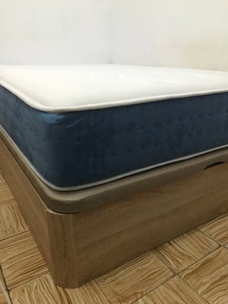 Canapé abatible madera beige/marrón