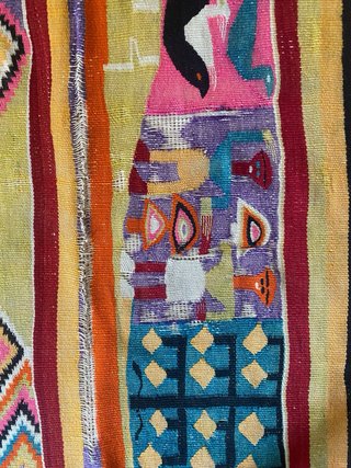 Tappeto Kilim Multicolore in Lana