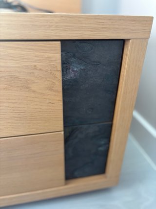Conjunto cabecero y mesillas madera maciza