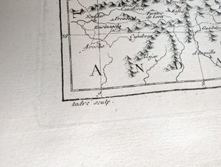 1780 Antiguo mapa Extremadura, Castilla, Valencia