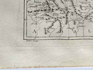 1780 Antiguo mapa Extremadura, Castilla, Valencia