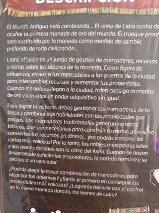 Lions of Lydia Juego de Mesa