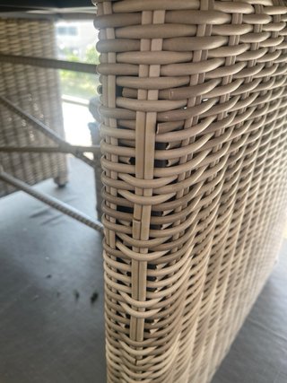 Mesa ratán sintético con 2 asientos