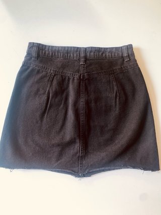 Falda vaquera mini negra