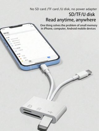Lector de tarjetas SD/TF y USB – Compatible